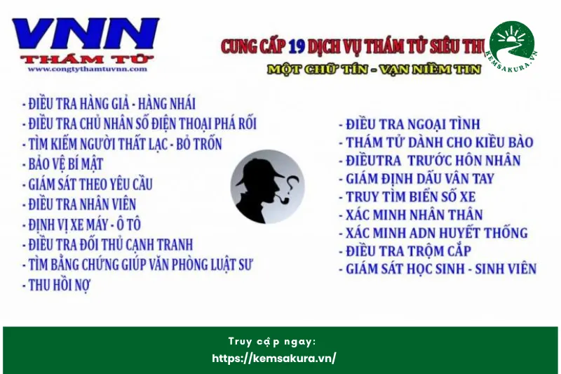 Công ty Dịch vụ Thám tử uy tín VNN