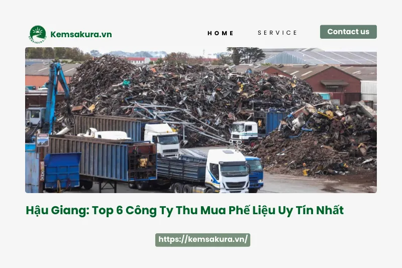 Top 6 công ty thu mua phế liệu uy tín và giá cao tại Hậu Giang