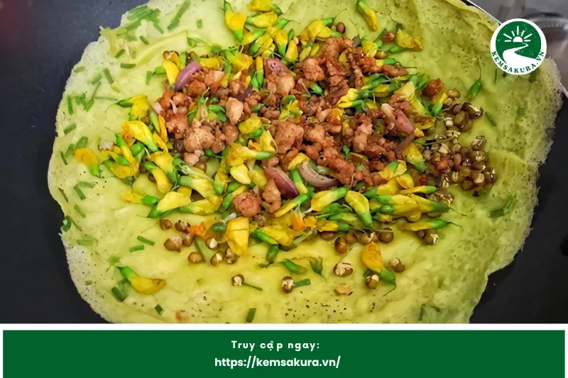 Nguyên Liệu Chính Và Hương Vị Đặc Trưng Của Bánh Xèo Bông Điên Điển
