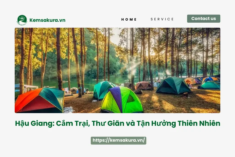 Top 5 địa điểm cắm trại hấp dẫn nhất Hậu Giang: Trải nghiệm thiên nhiên tuyệt vời