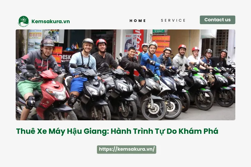 Thuê xe máy Hậu Giang: Tự do khám phá miền Tây sông nước