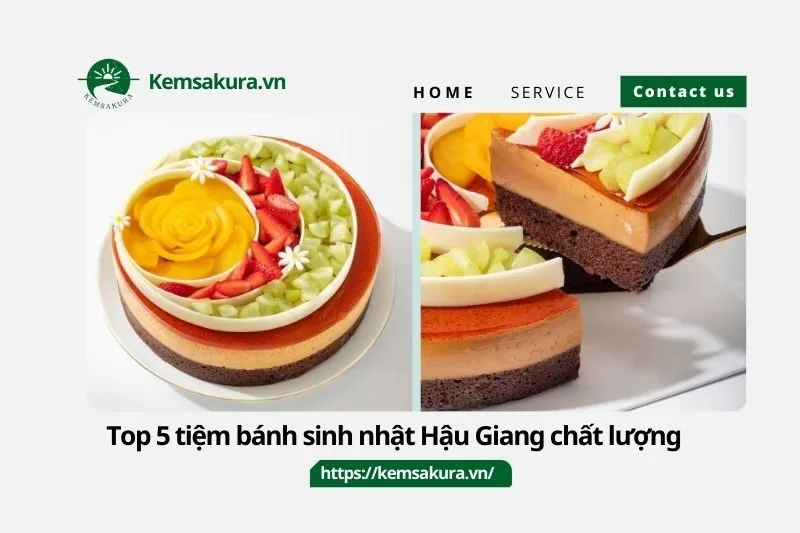 Top 5 tiệm bánh sinh nhật Hậu Giang chất lượng